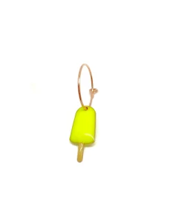 Monorecchino Cerchietto Gelato COLORE SMALTO GIALLO