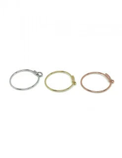 Monorecchino Cerchietto Semplice COLORE ARGENTO Bianco