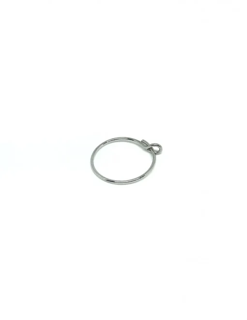 Monorecchino Cerchietto Semplice COLORE ARGENTO Bianco