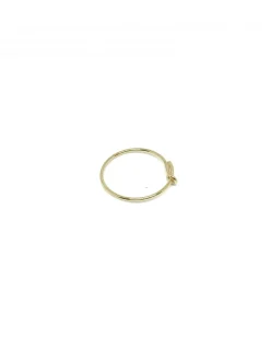 Monorecchino Cerchietto Semplice COLORE ARGENTO Bianco