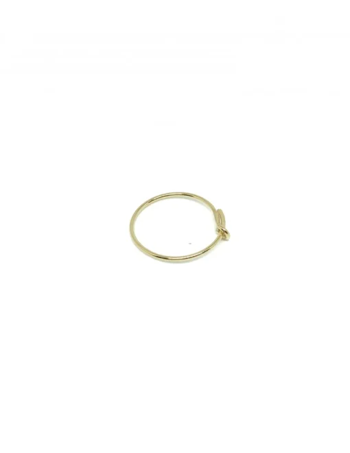 Monorecchino Cerchietto Semplice COLORE ARGENTO Bianco