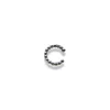 Monorecchino Ear Cuff Semplice con Palline COLORE ARGENTO Bianco