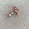 Monorecchino Margherita Pendente di Zirconi COLORE ARGENTO Bianco