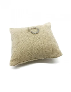 Monorecchino Ruota Dentata COLORE ARGENTO Bianco