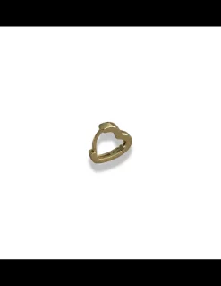 Monorecchino Scattino a Forma di Cuore COLORE ARGENTO Dorato