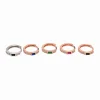 Monorecchino Scattino Baguette Mini e Zirconi COLORE ARGENTO Rosè COLORE ZIRCONI zirconi blu