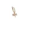 Monorecchino Scattino Dragonfly COLORE ARGENTO Rosè COLORE ZIRCONI zirconi bianchi