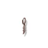 Monorecchino Scattino Fulmine Pendente e Zirconi COLORE ARGENTO Rosè COLORE ZIRCONI zirconi bianchi