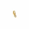 Monorecchino Scattino Mini e Pendente COLORE ARGENTO Dorato COLORE ZIRCONI zirconi bianchi SOGGETTO cuore