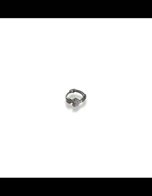 Monorecchino Scattino Mini Freccia e Cuore di Zirconi COLORE ARGENTO Bianco COLORE ZIRCONI zirconi bianchi