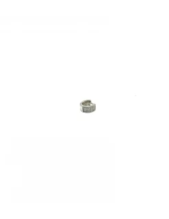 Monorecchino Scattino Pavè di Zirconi COLORE ARGENTO Bianco