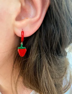Monorecchino Scattino Smaltato Fragola