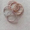 Orecchini a Cerchio Diamantati COLORE ARGENTO Bianco DIAMETRO 3 CM