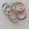 Orecchini a Cerchio Lisci COLORE ARGENTO Rosè DIAMETRO 3 CM