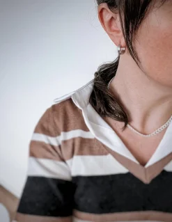 Orecchini a Goccia COLORE ARGENTO Bianco