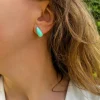 Orecchini a Goccia Turchesi Smaltati