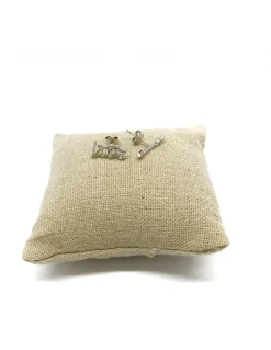 Orecchini a Lobo Love COLORE ARGENTO Bianco