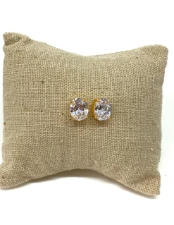 Orecchini a Lobo Punto Luce Big Ovale COLORE ARGENTO Dorato