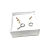 Orecchini Asimmetrici Serpentello COLORE ARGENTO Dorato