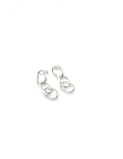 Orecchini Catena Charme COLORE ARGENTO Bianco