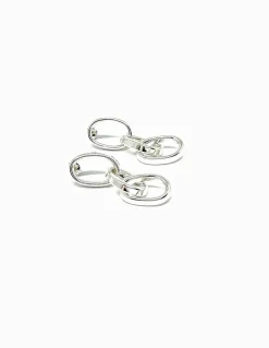 Orecchini Catena Charme COLORE ARGENTO Bianco
