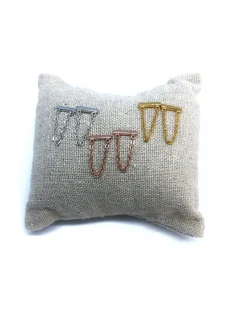 Orecchini con Catenella Pendente COLORE ARGENTO Bianco