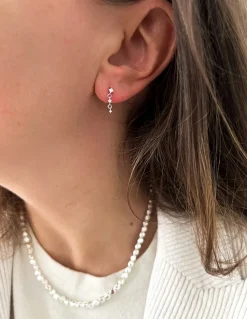 Orecchini Mini Zirconi Pendenti