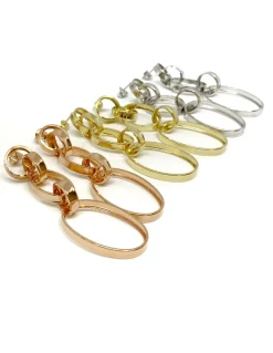 Orecchini Pendenti Chain COLORE ARGENTO Bianco