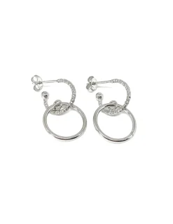 Orecchini Pendenti Greece COLORE ARGENTO Bianco