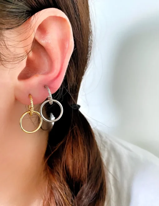 Orecchini Pendenti Greece COLORE ARGENTO Bianco