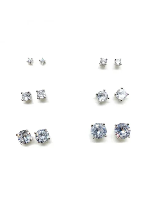 Orecchini Punto Luce a 4 Griffe GRANDEZZA ZIRCONE 0.1 mm