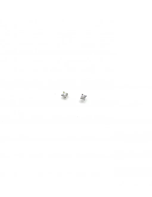 Orecchini Punto Luce a 4 Griffe GRANDEZZA ZIRCONE 0.1 mm