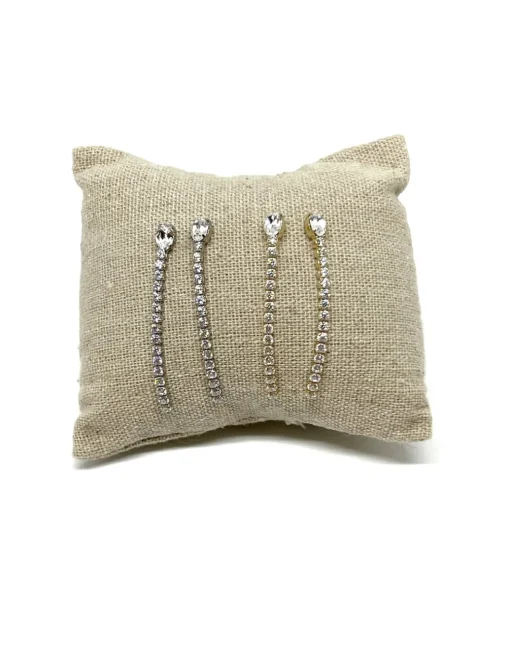 Orecchini Tennis Long COLORE ARGENTO Dorato