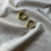 Orecchini Triplo Cerchio COLORE ARGENTO Dorato