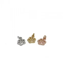 Soggetto Zampa COLORE ARGENTO Bianco COLORE ZIRCONI zirconi bianchi