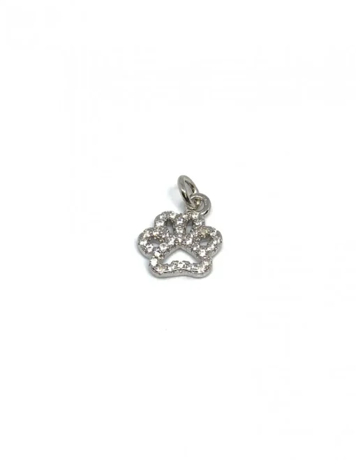 Soggetto Zampa COLORE ARGENTO Bianco COLORE ZIRCONI zirconi bianchi